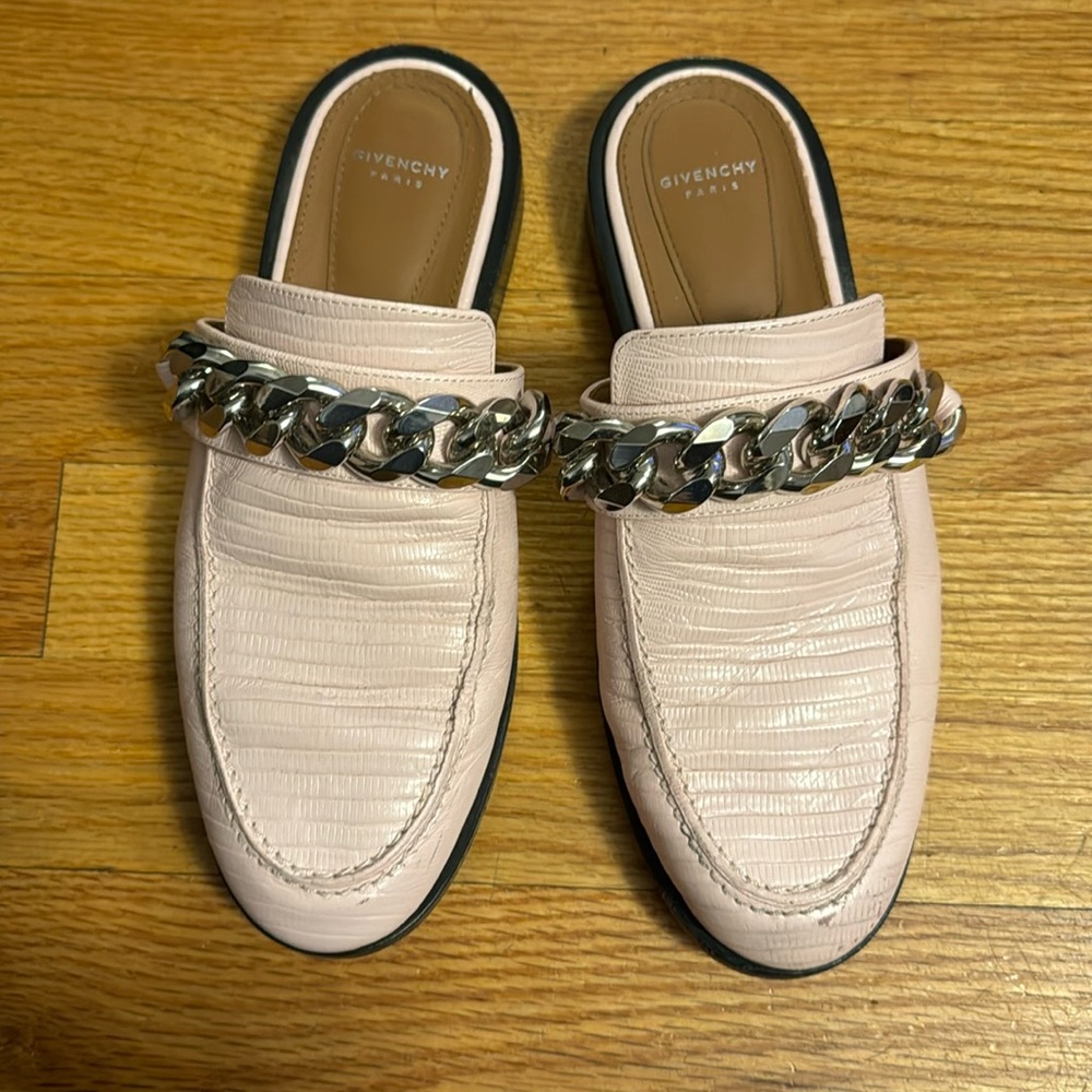 Givenchy Lizard Mules Sz 37